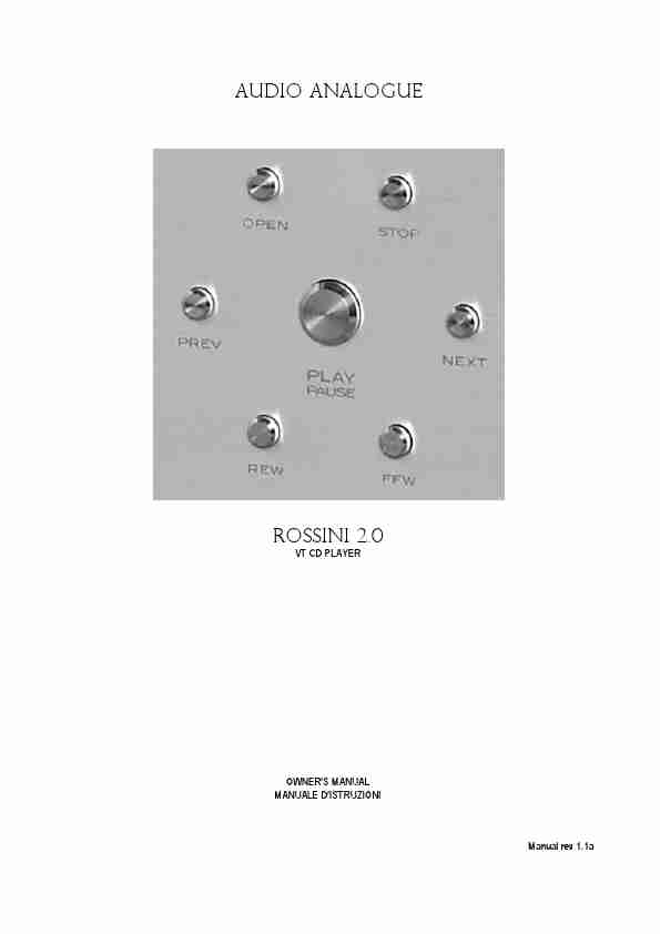 Audio Analogue SRL CD Player Rossini 2 0-page_pdf